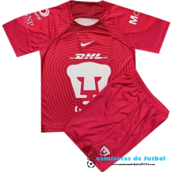Portero Camiseta Conjunto De Hombre UNAM Pumas 2022 2023 Rojo Uniformes Futbol