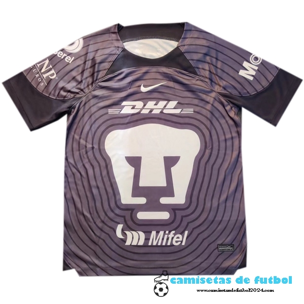 Portero Camiseta UNAM Pumas 2022 2023 Negro Uniformes Futbol