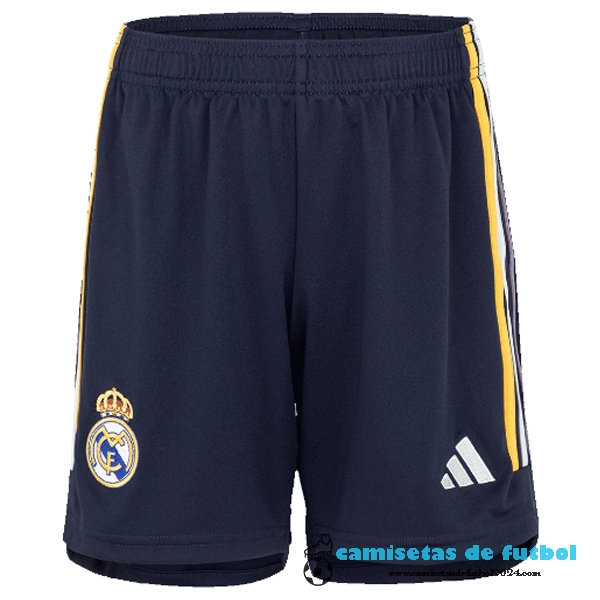 Segunda Pantalones Real Madrid 2023 2024 Azul Marino Uniformes Futbol