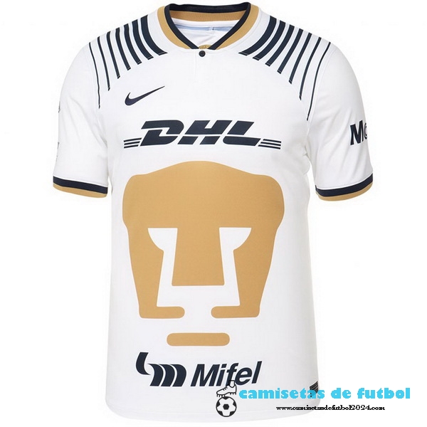 Tailandia Casa Camiseta UNAM Pumas 2022 2023 Blanco Uniformes Futbol