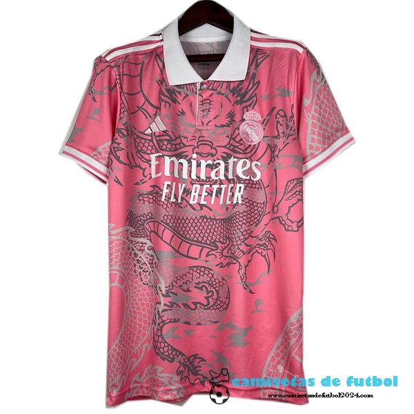 Tailandia Especial Camiseta Real Madrid 2023 2024 Rosa Blanco Uniformes Futbol
