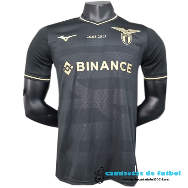 Tailandia Jugadores Especial Camiseta Lazio 2023 2024 Negro Uniformes Futbol